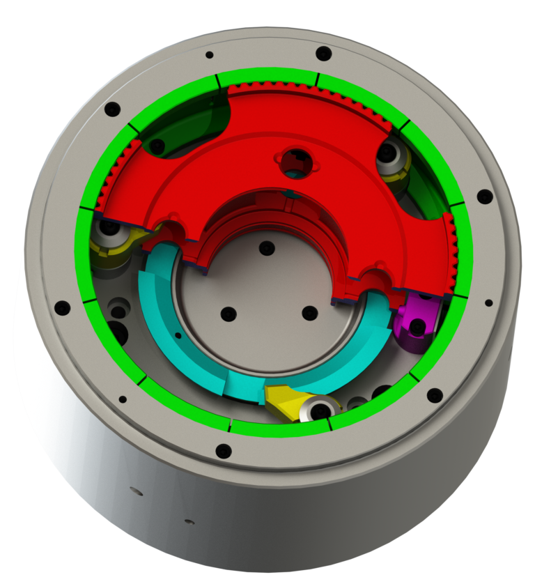 Collet Chuck with swing in part stops to locate on internal datums.