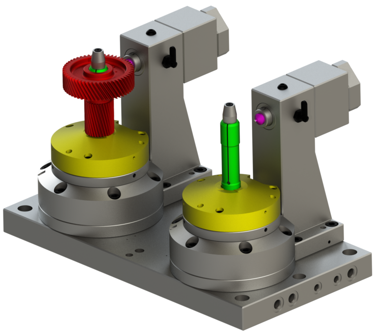 MP Collet Fixture with radial location and poka-yoke air sensing.